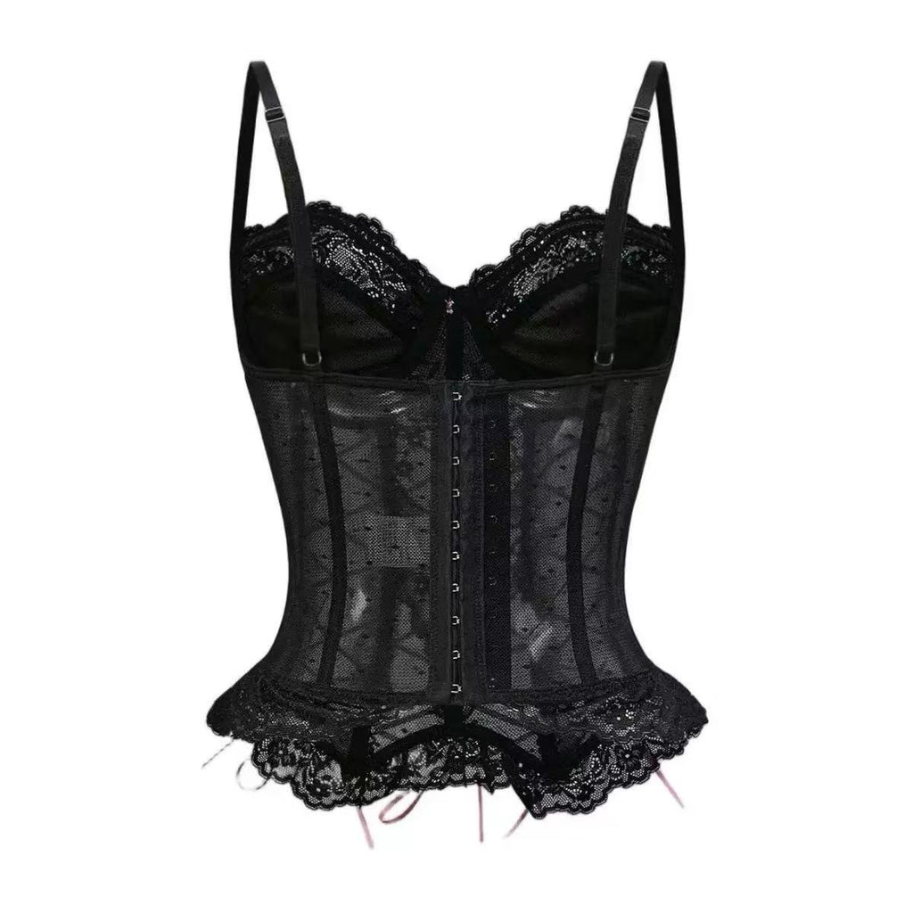 The Noir Elegance Crisscross Corset